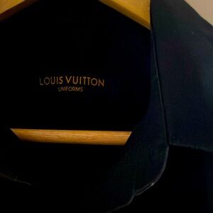 TWO !!!!! Louis Vuitton Uniform black button up shirts European size 39